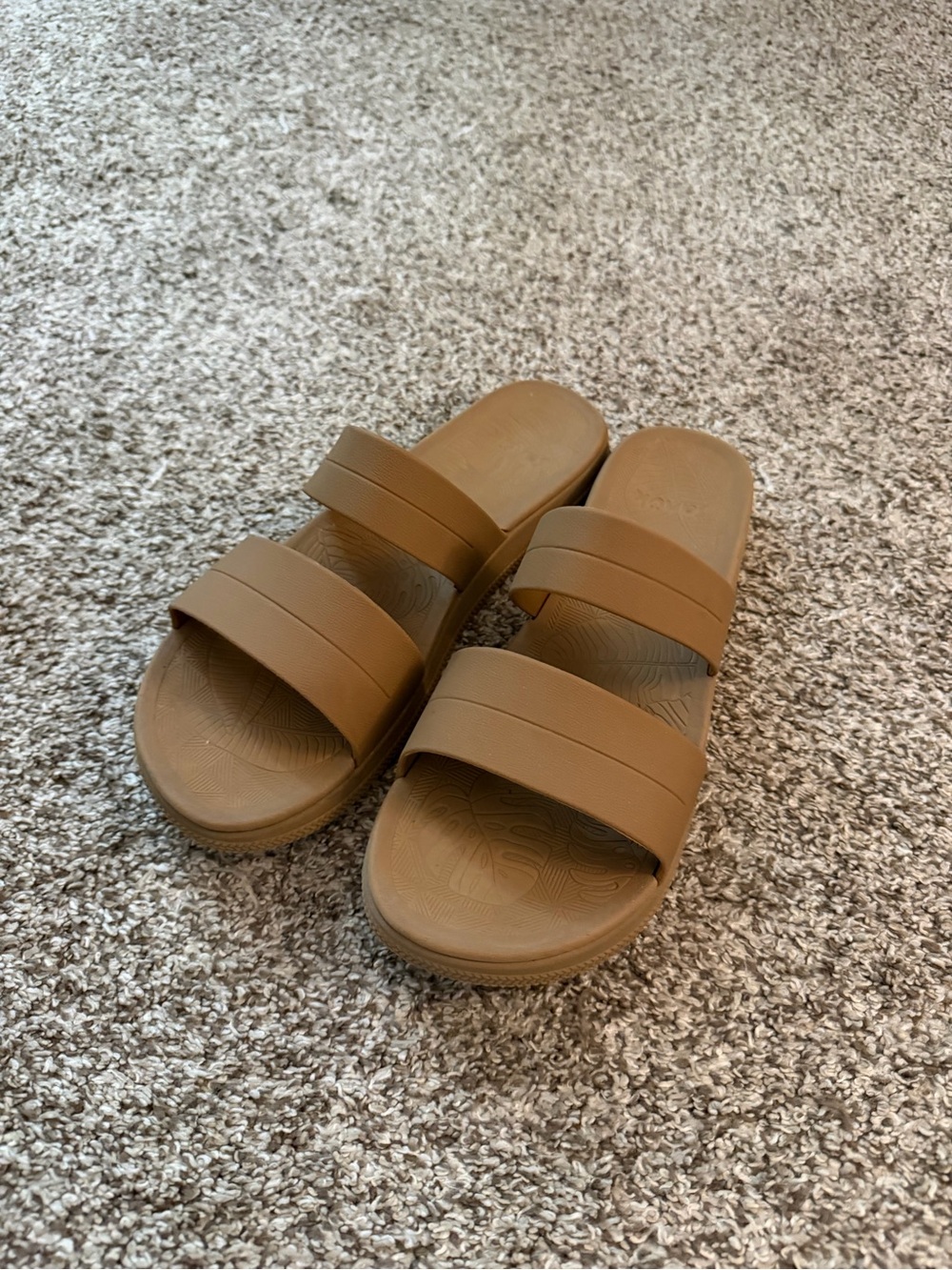 Sanuk Women's Double-Strap Slide Sandals in Brown
